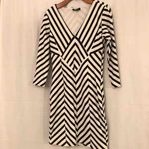 Large Black and White Bebe Dress
